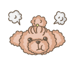 Poodle&yorkie. sticker #2729468