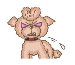 Poodle&yorkie. sticker #2729476