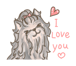 Poodle&yorkie. sticker #2729479