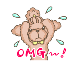 Poodle&yorkie. sticker #2729489