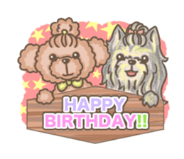 Poodle&yorkie. sticker #2729503