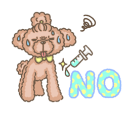 Poodle&yorkie. sticker #2729504