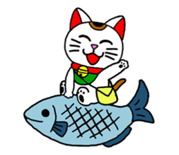 Maneki kun and his friends 2 sticker #2729804
