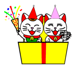 Maneki kun and his friends 2 sticker #2729808