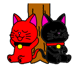 Maneki kun and his friends 2 sticker #2729826