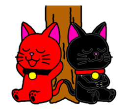 Maneki kun and his friends 2 sticker #2729826