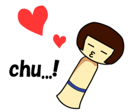 Japanese figure Natsuko sticker #2730049