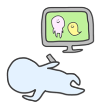 Pink & Light blue sticker #2730120