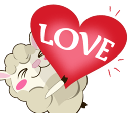 Daily conversation of sheep of Mumu sticker #2730868