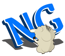 Daily conversation of sheep of Mumu sticker #2730884