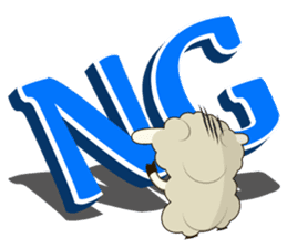 Daily conversation of sheep of Mumu sticker #2730884