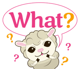 Daily conversation of sheep of Mumu sticker #2730885