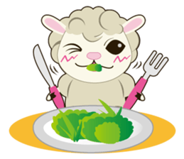 Daily conversation of sheep of Mumu sticker #2730893