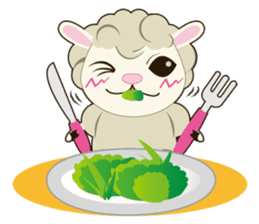 Daily conversation of sheep of Mumu sticker #2730893