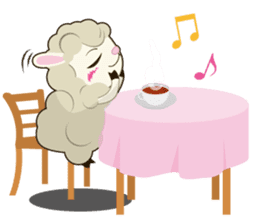 Daily conversation of sheep of Mumu sticker #2730900