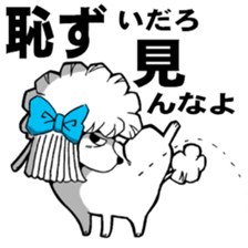 Mr. Jimmie of a strong toy poodle sticker #2731298