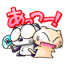 Onayami Panda & Necoco Cat sticker #2732532