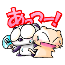 Onayami Panda & Necoco Cat sticker #2732532