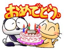 Onayami Panda & Necoco Cat sticker #2732570