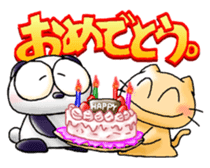 Onayami Panda & Necoco Cat sticker #2732570