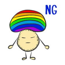 Felt Mushroom Chan sticker #2732932