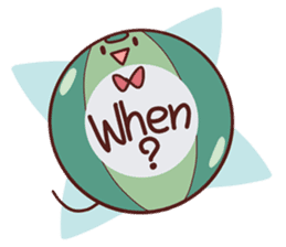 Dotji Balloon Question sticker #2733777