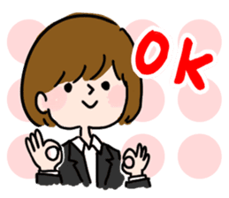 Job hunting girl Aiko sticker #2734811