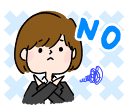 Job hunting girl Aiko sticker #2734812