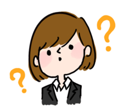 Job hunting girl Aiko sticker #2734823