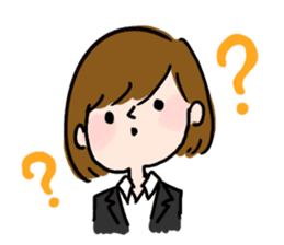 Job hunting girl Aiko sticker #2734823