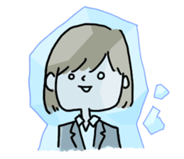 Job hunting girl Aiko sticker #2734824
