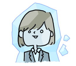 Job hunting girl Aiko sticker #2734824