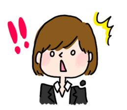 Job hunting girl Aiko sticker #2734825