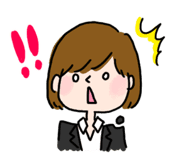 Job hunting girl Aiko sticker #2734825