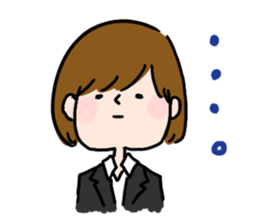 Job hunting girl Aiko sticker #2734827