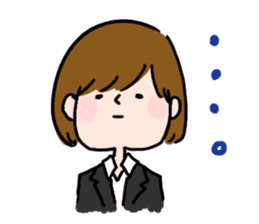 Job hunting girl Aiko sticker #2734827
