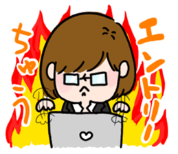 Job hunting girl Aiko sticker #2734834