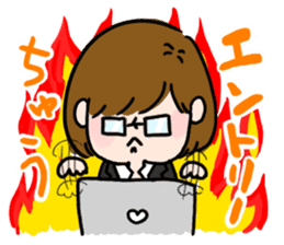 Job hunting girl Aiko sticker #2734834