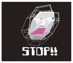 Mr Polygon Head sticker #2734859