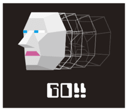 Mr Polygon Head sticker #2734860