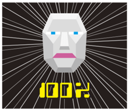 Mr Polygon Head sticker #2734863