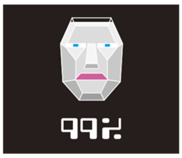 Mr Polygon Head sticker #2734864