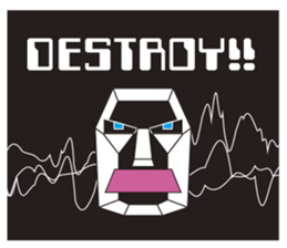 Mr Polygon Head sticker #2734872