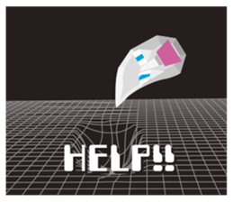 Mr Polygon Head sticker #2734875