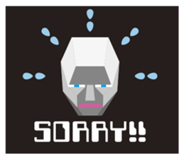 Mr Polygon Head sticker #2734878