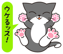 Cat to a friendly conversation sticker #2735655