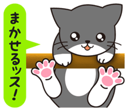 Cat to a friendly conversation sticker #2735659