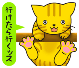 Cat to a friendly conversation sticker #2735661