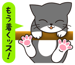 Cat to a friendly conversation sticker #2735662