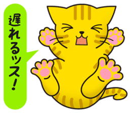 Cat to a friendly conversation sticker #2735664